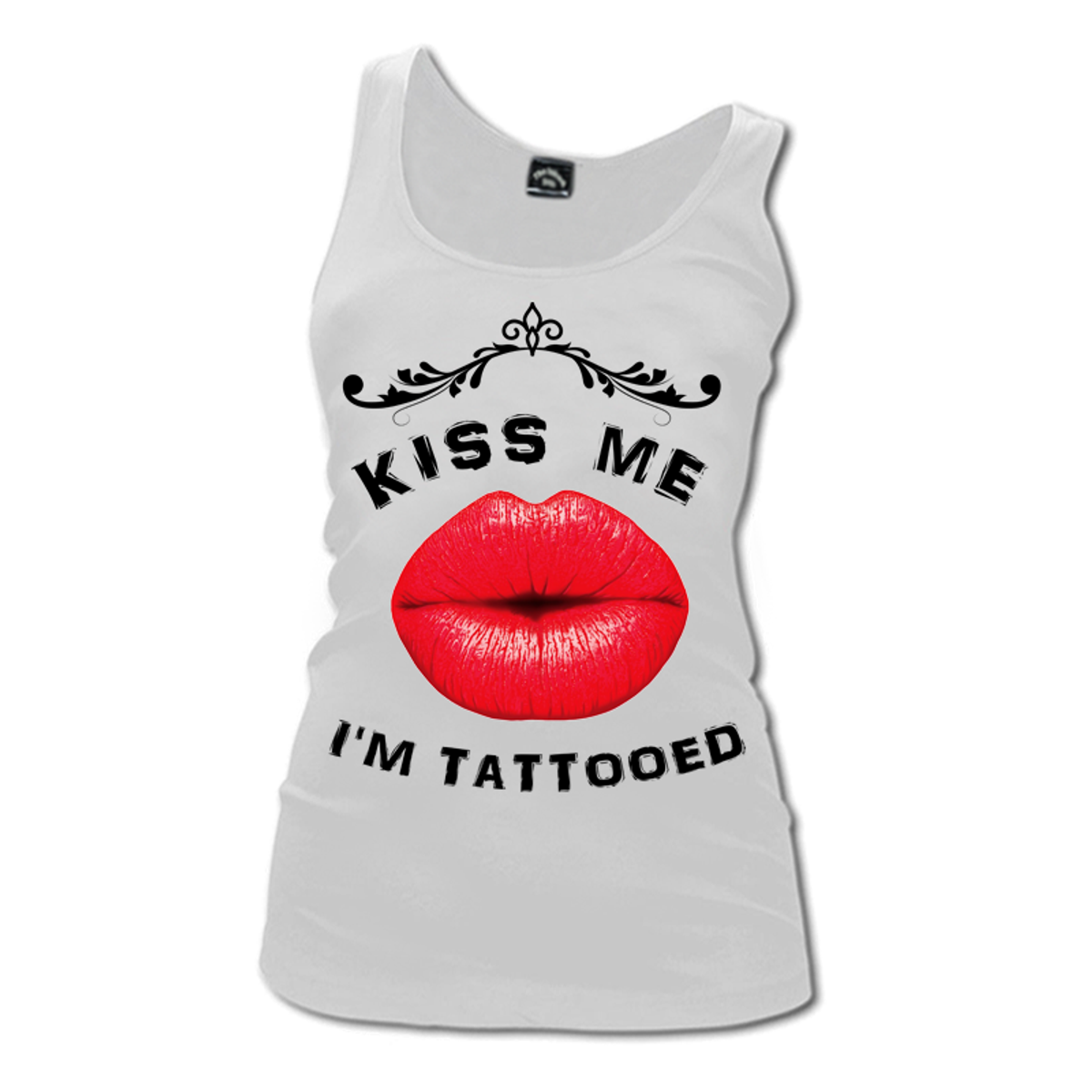Women's Kiss Me I Am Tattooed - Tank Top - The Inked Boys Shop