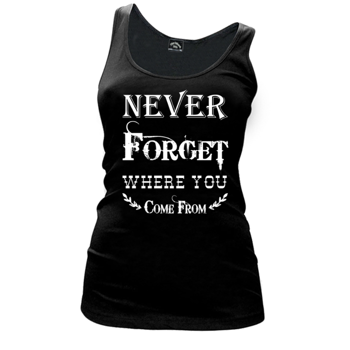 Women's Never Forget Where You Come From - Tank Top