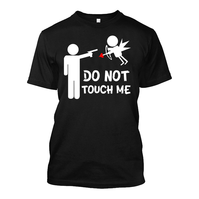 Men's Do Not Touch Me Cupid Angel Arrow Anti-Valentine'S - Tshirt