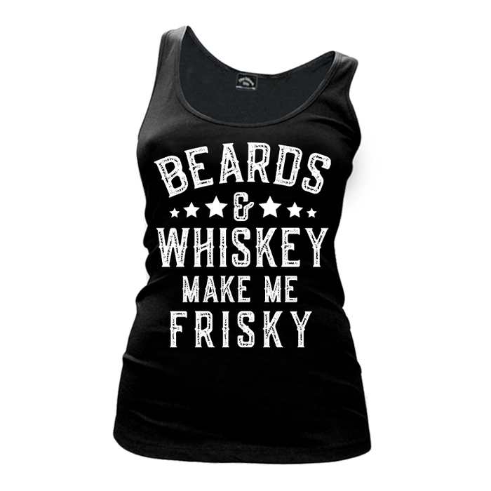 Women's Beards & Whiskey Make Me Frisky - Tank Top