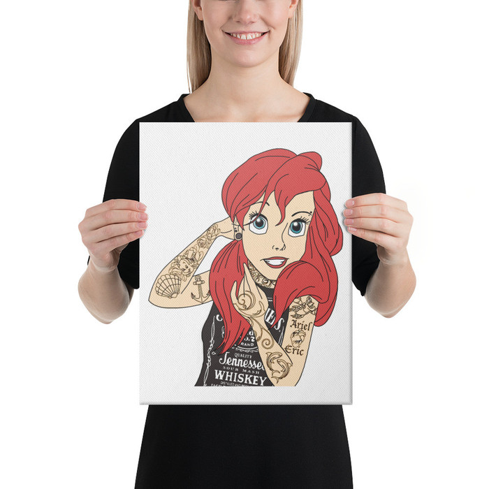 Tattooed Ariel (Disney) - Canvas