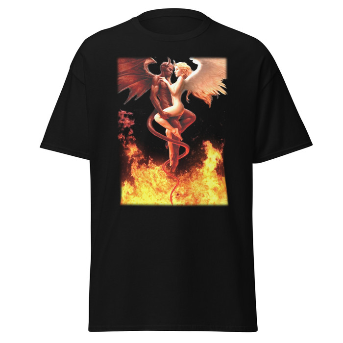 Unisex Devil And Angel - Black Shirt
