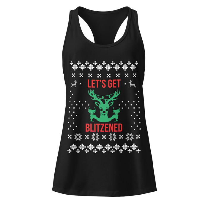 Women’s Let'S Get Blitzened - Black Tank Top