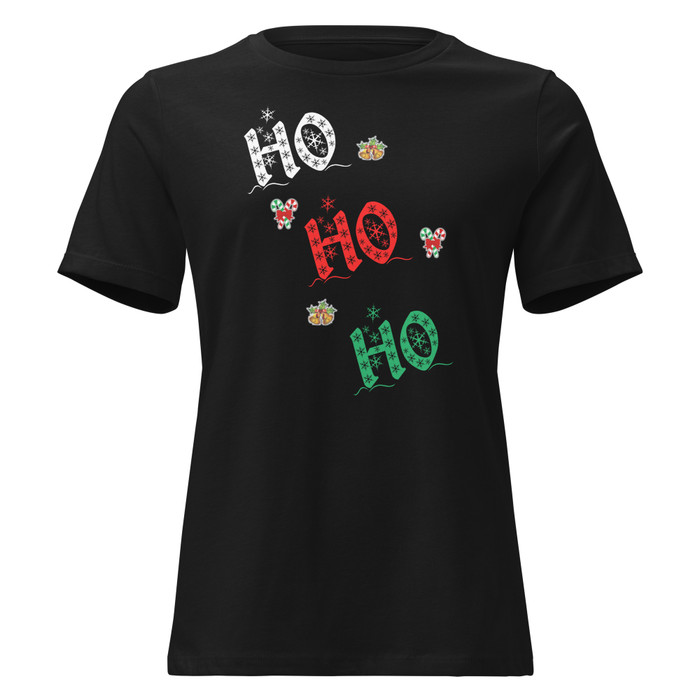 Women's Ho! Ho! Ho! - Black Shirt