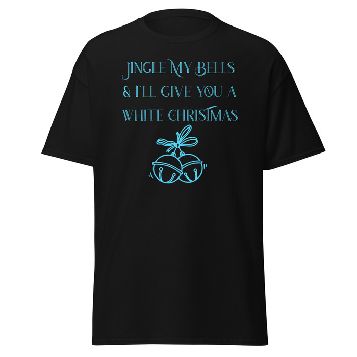 Unisex Jingle My Bells & I'll Give You A White Christmas - Shirt (Blue Print)