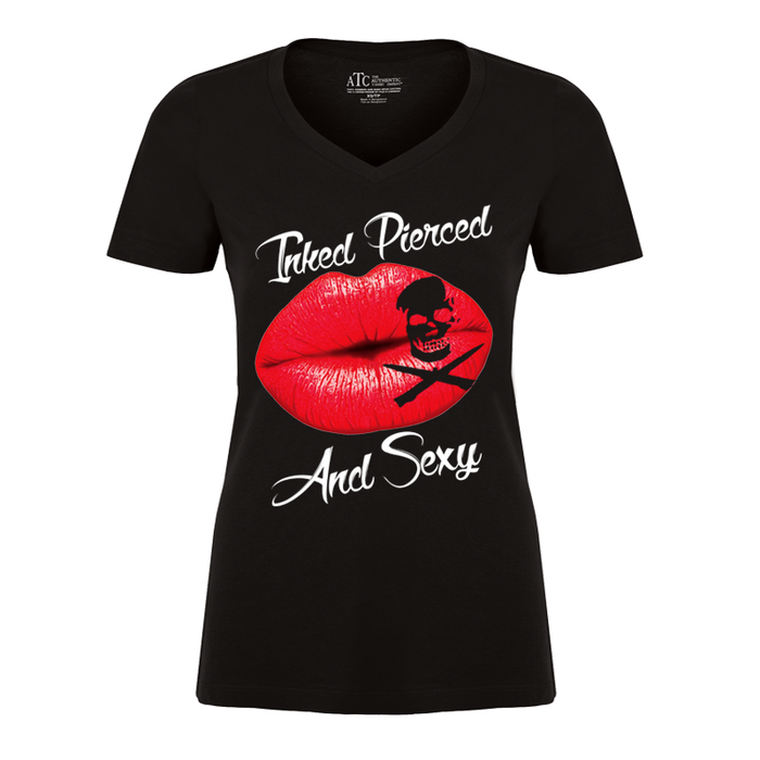 Women's Inked Pierced And Sexy - Tshirt