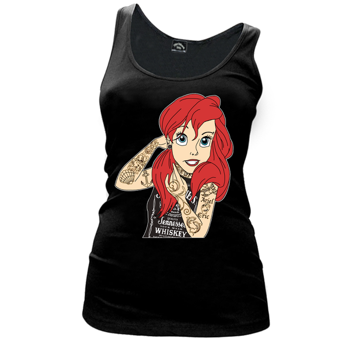 Women's Tattooed Ariel (Disney) - Tank Top