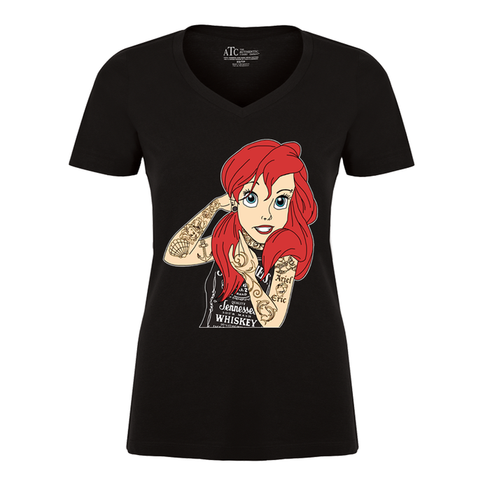 Women's Tattooed Ariel (Disney) - Tshirt
