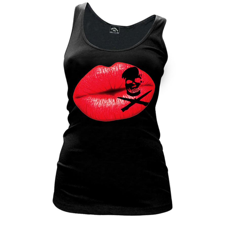 Women's "Deadly Kiss Lips" - Tank Top