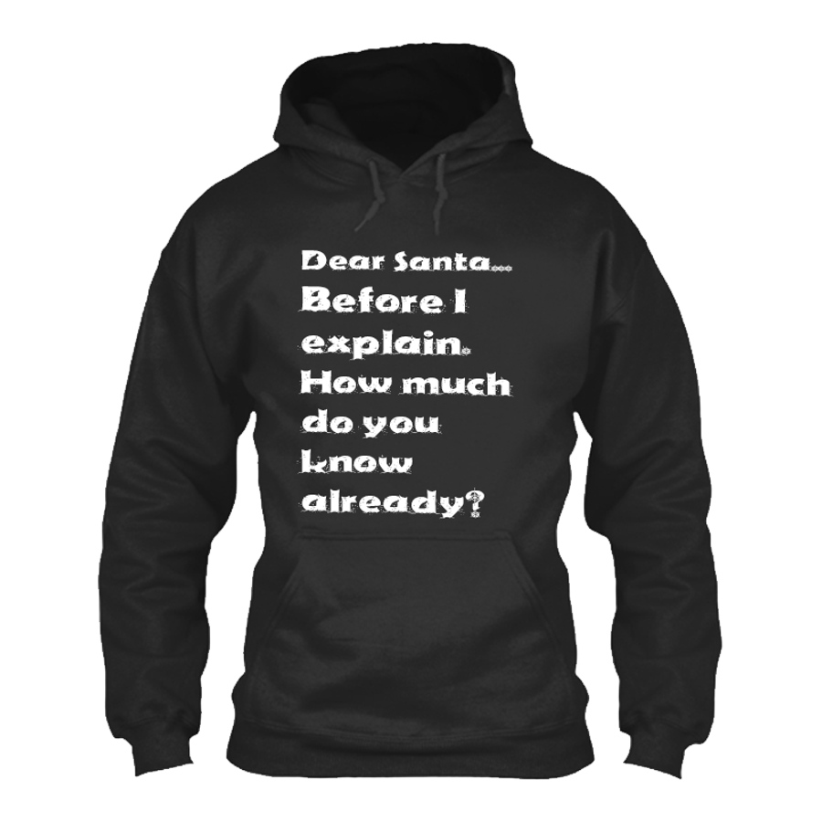 Women's Dear Santa... Before I Explain.  How Much  Do You  Know Already? - Hoodie