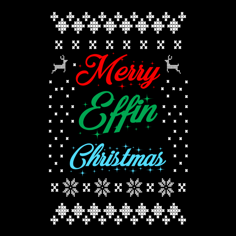 Women's Merry Effin Christmas - Tshirt
