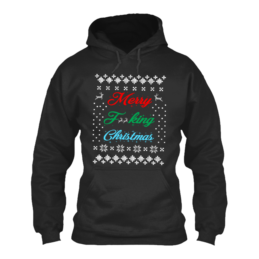 Women's Merry Fucking Christmas (Censored) - Hoodie