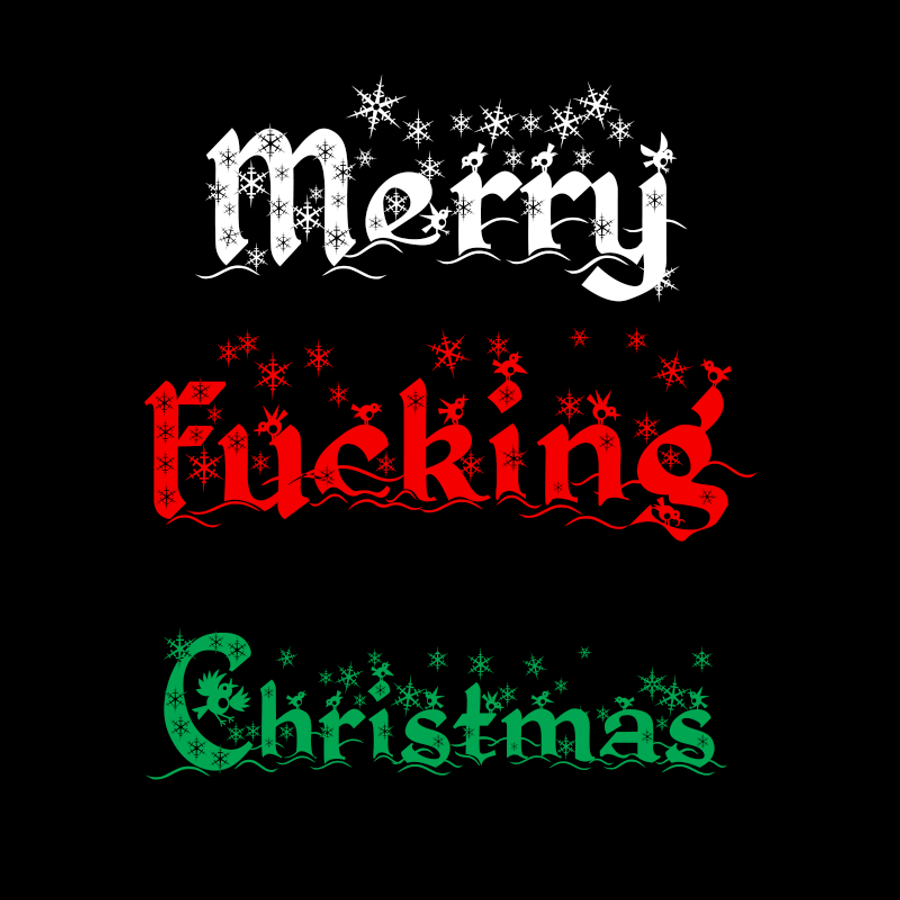 Women's Merry Fucking Christmas (V1) - Tshirt