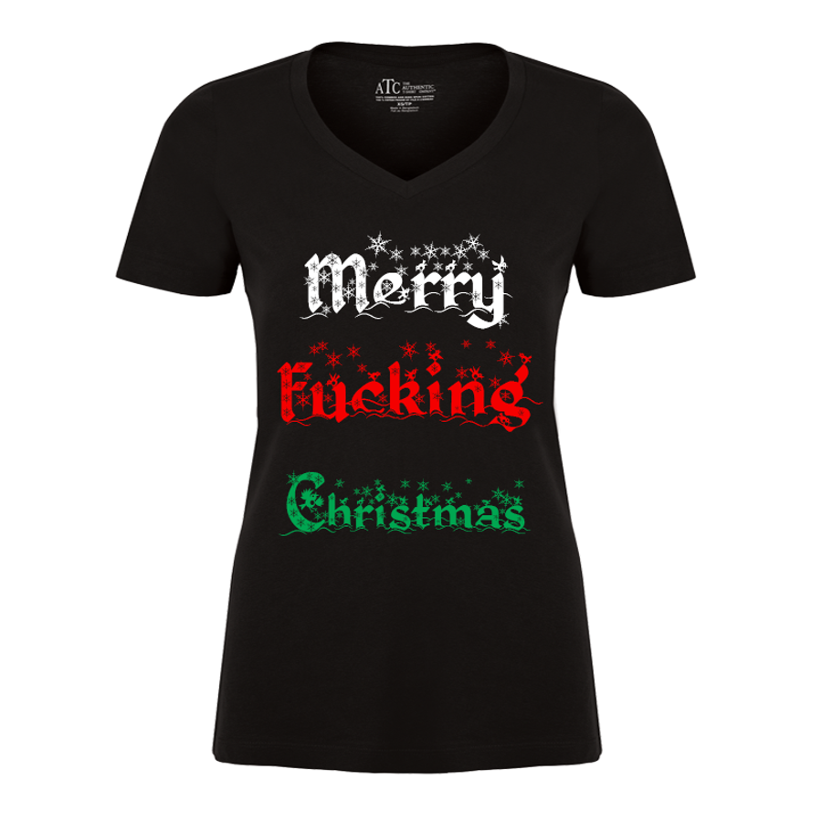 Women's Merry Fucking Christmas (V1) - Tshirt