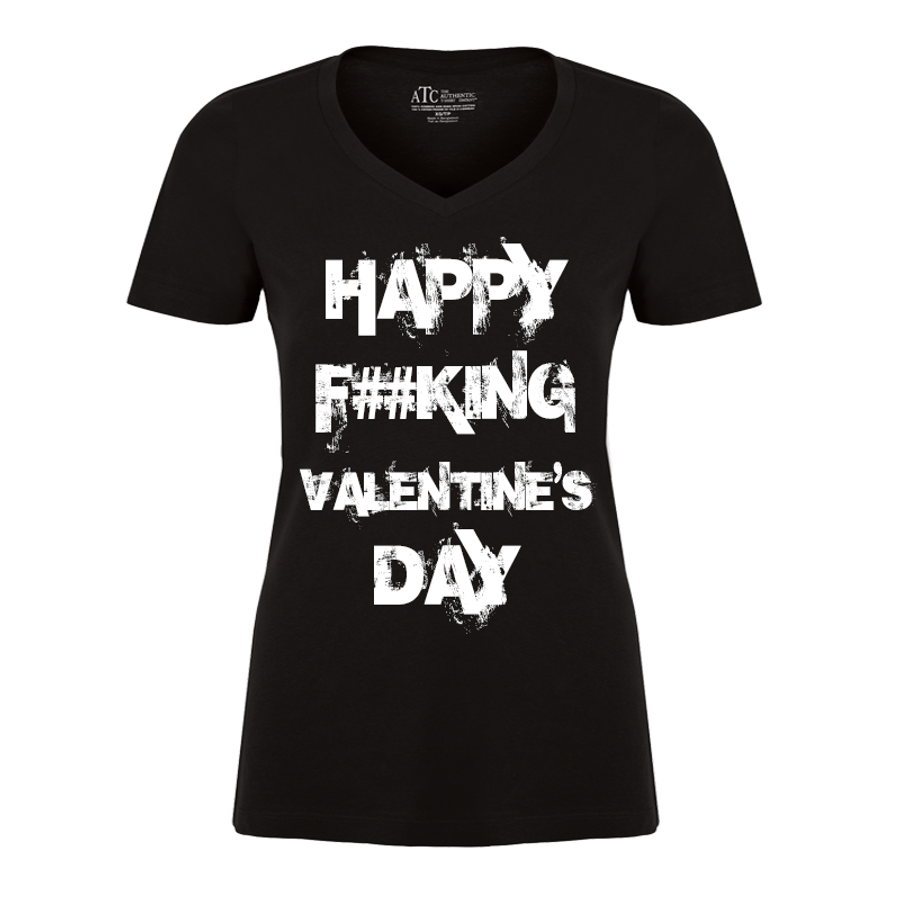 Women's Happy Fucking Valentine's Day (Censored) - Tshirt