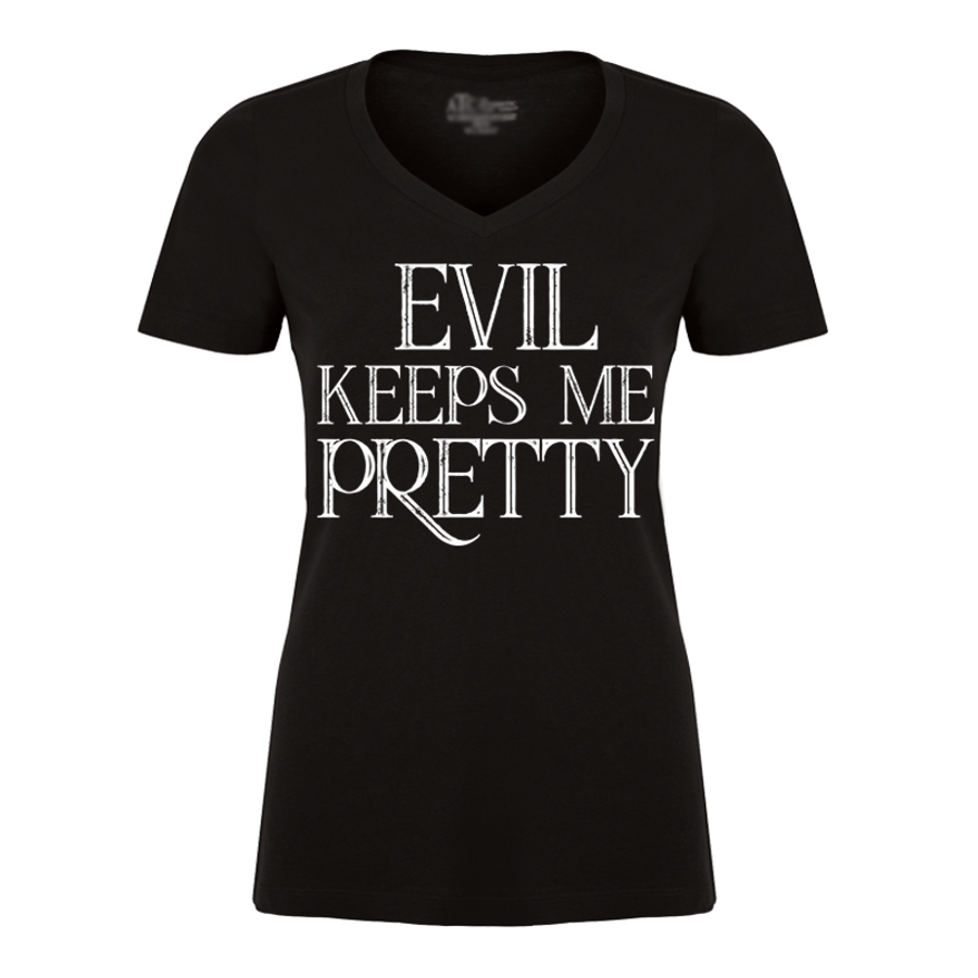Women's Evil Keeps Me Pretty - Tshirt