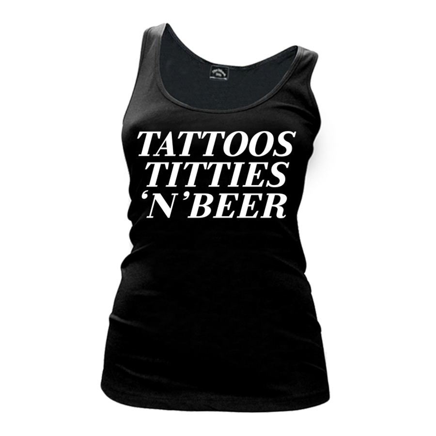Women's Tattoos Titties & Beer - Tank Top