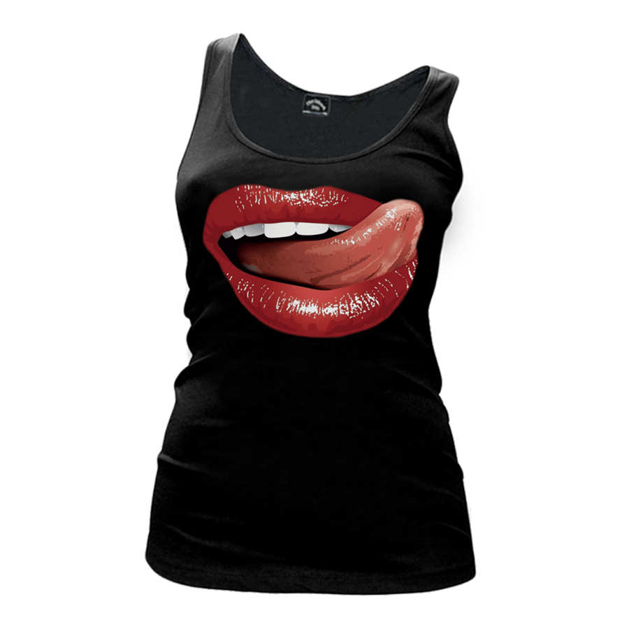 Women's Sexy Lips & Tongue - Tank Top