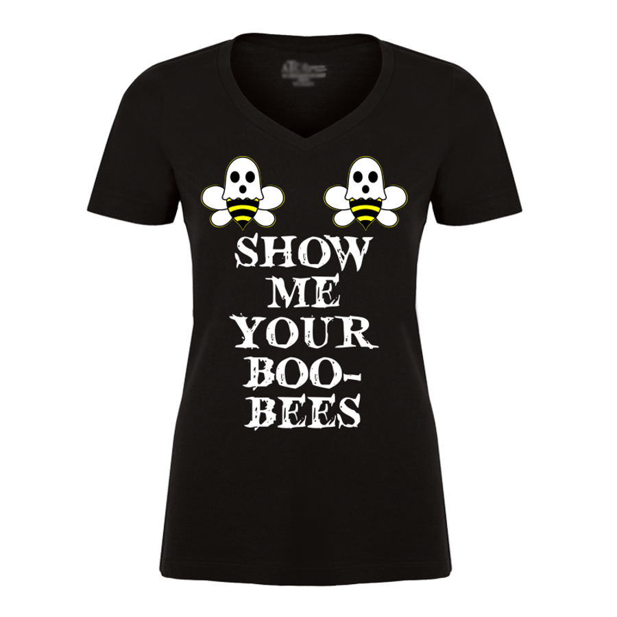 Women's Show Me Your Boo-Bees (Halloween) - Tshirt