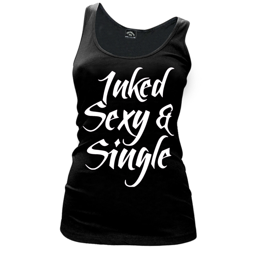 Women's Inked Sexy And Single - Tank Top