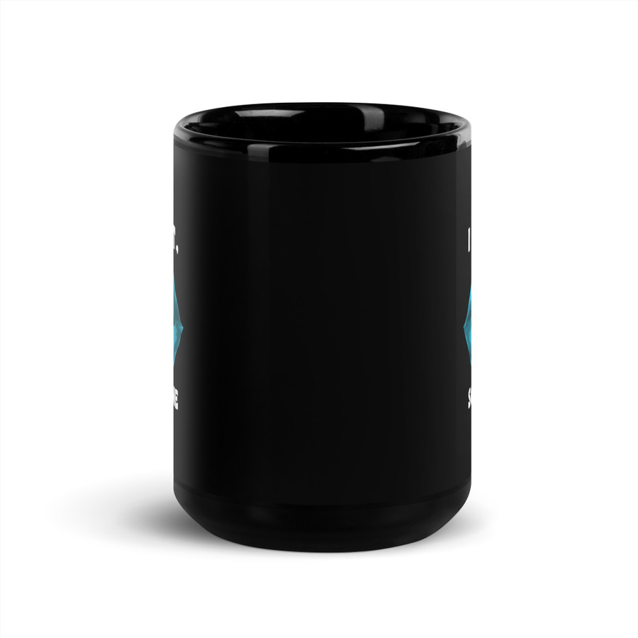 I Licked It So It's Mine (Blue Lips) - Black Glossy Mug