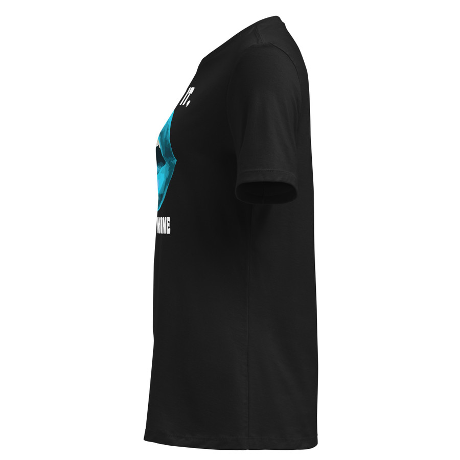 Women's I Licked It So It's Mine (Blue Lips) - Black Shirt