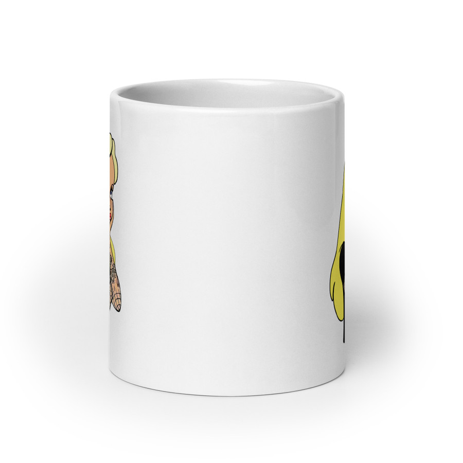 Disney Tattooed Characters - White Glossy Mug