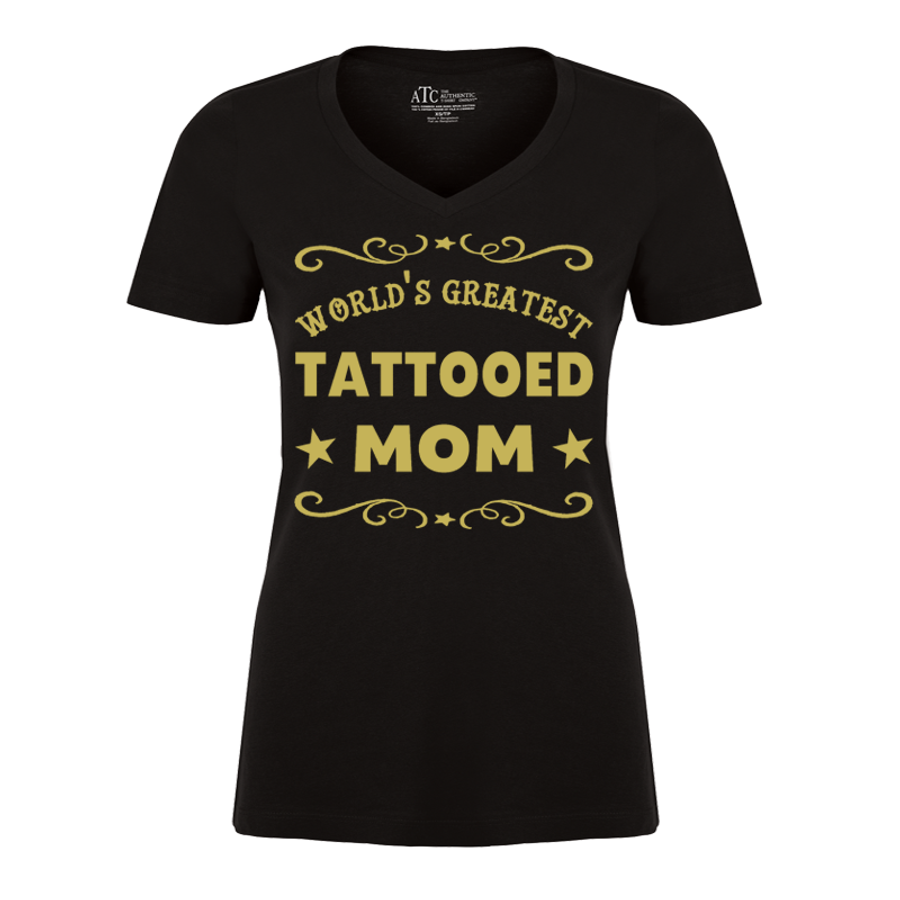 Women's World'S Greatest Tattooed Mom - Tshirt