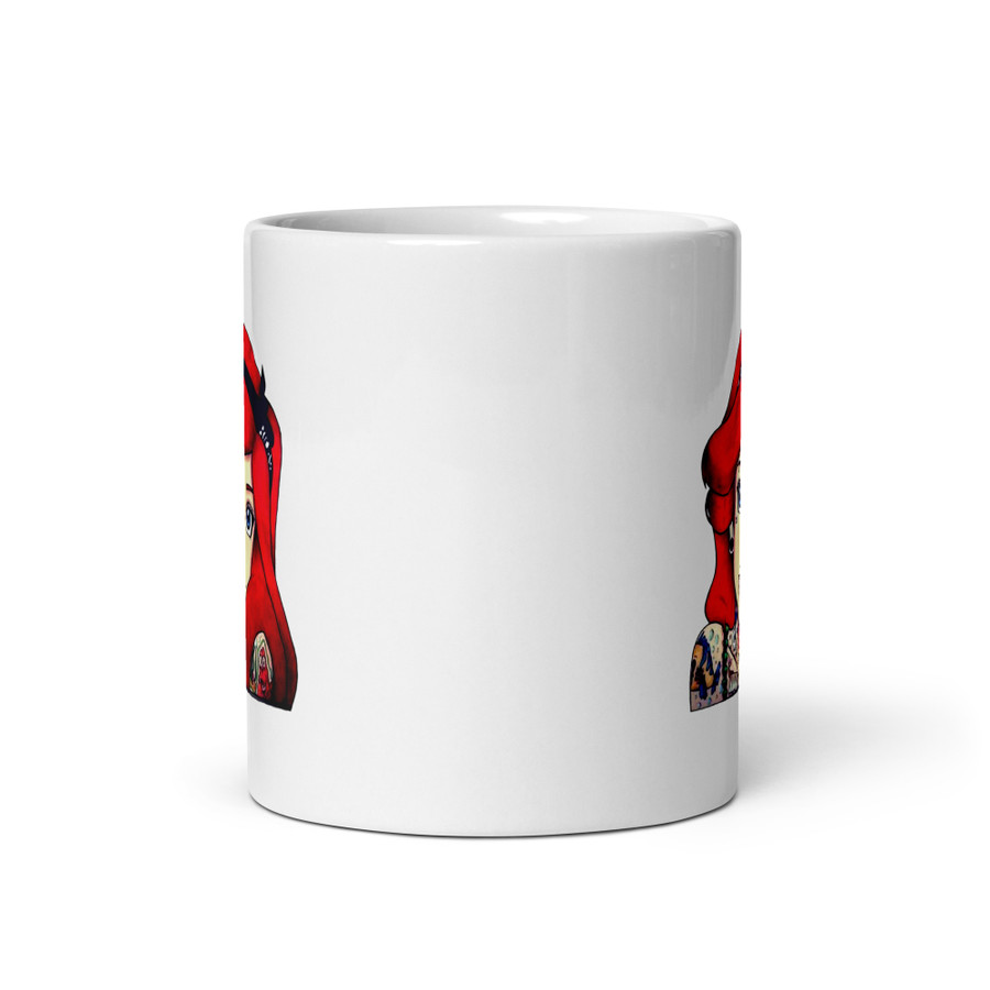 Tattooed Ariel2 (Disney) - White Glossy Mug