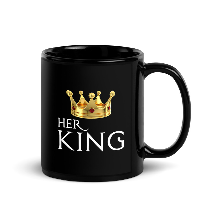 Her King - Black Glossy Mug