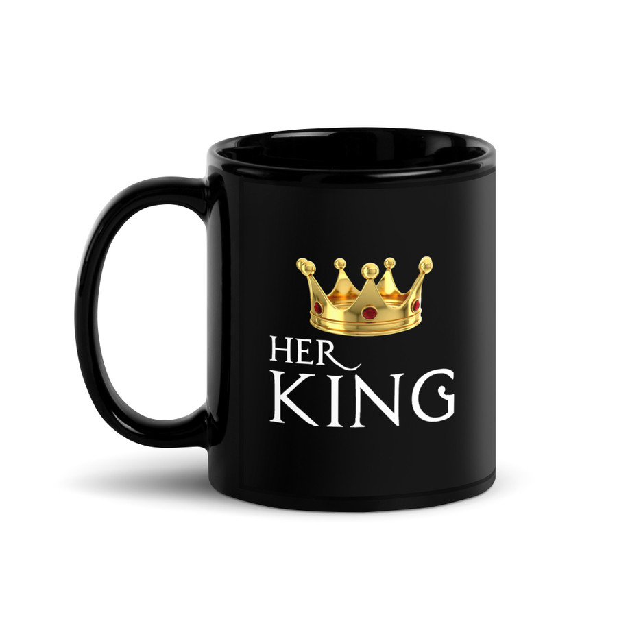 Her King - Black Glossy Mug