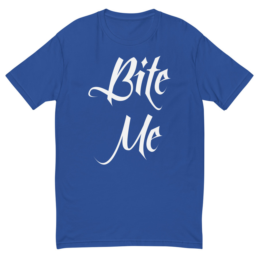 Men's Bite Me - Shirt (White Print)