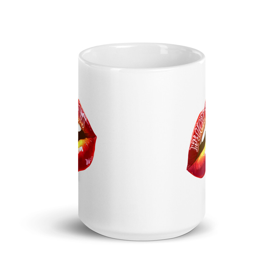 Fuck You (Red Lips) - White Glossy Mug