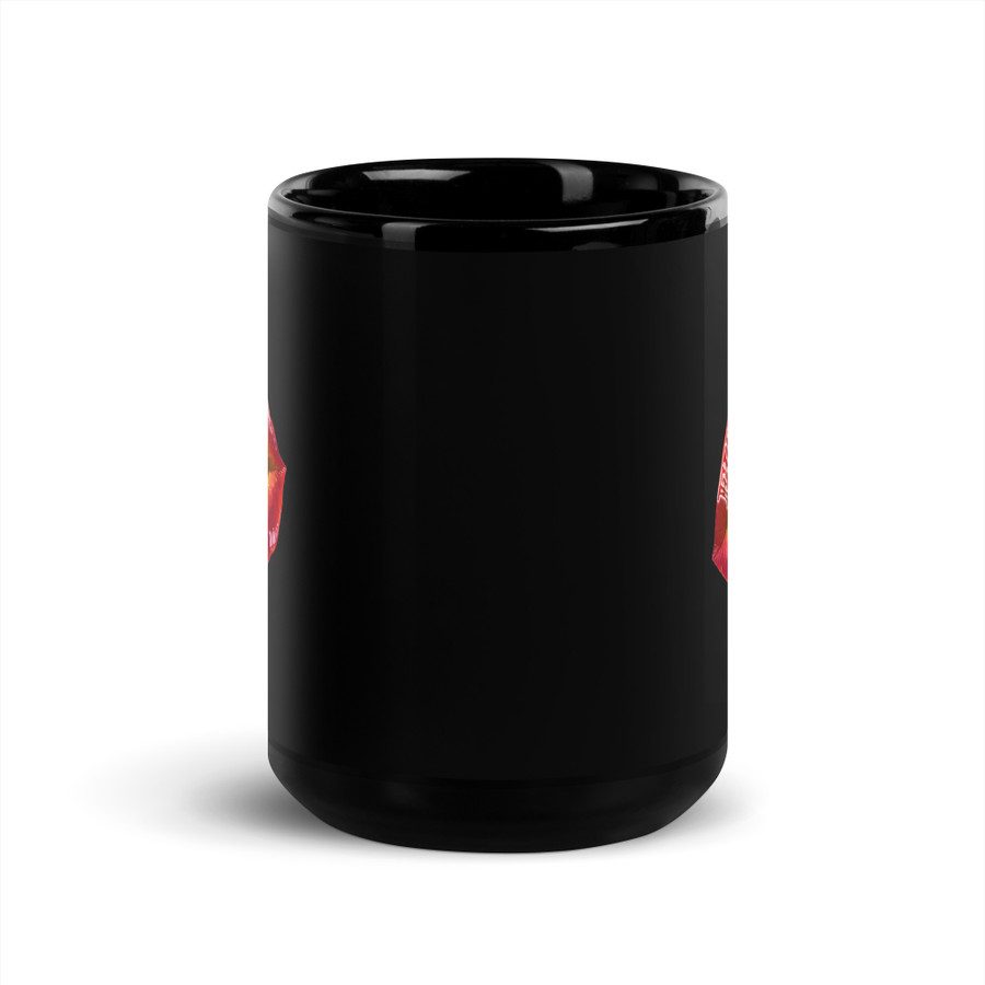 Fuck You (Red Lips) - Black Glossy Mug