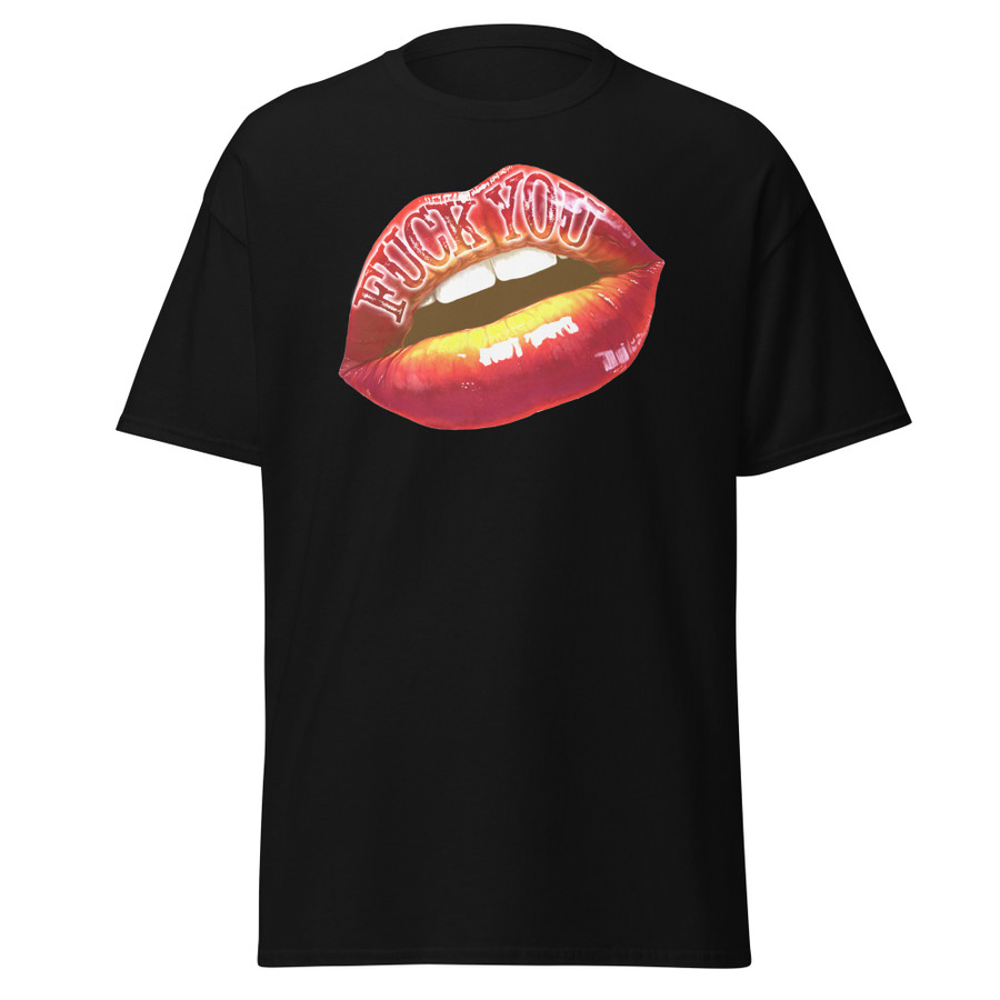Unisex Fuck You (Red Lips) - Black Shirt