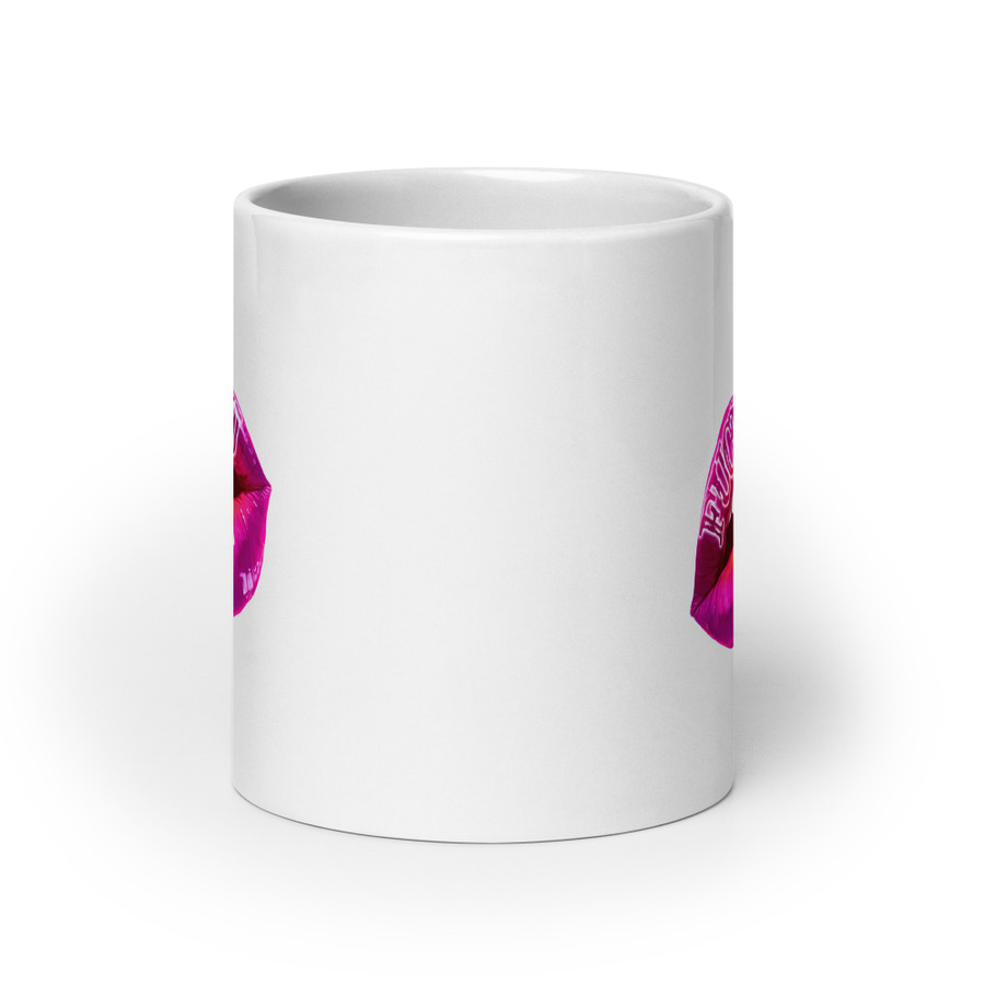 Fuck You (Pink Lips) - White Glossy Mug