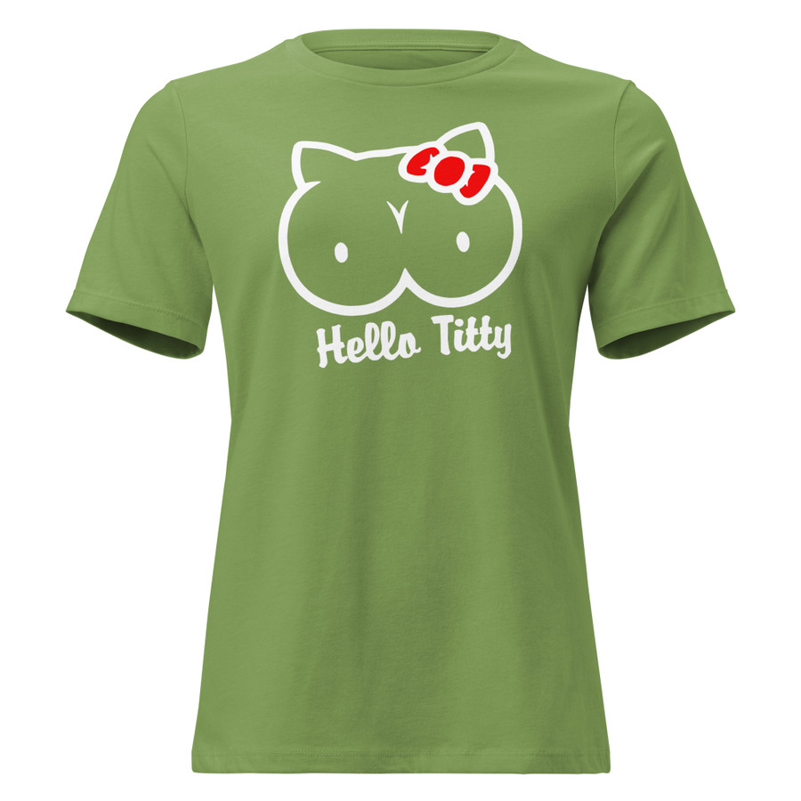 Women's Hello Titty - Shirt (White Print)
