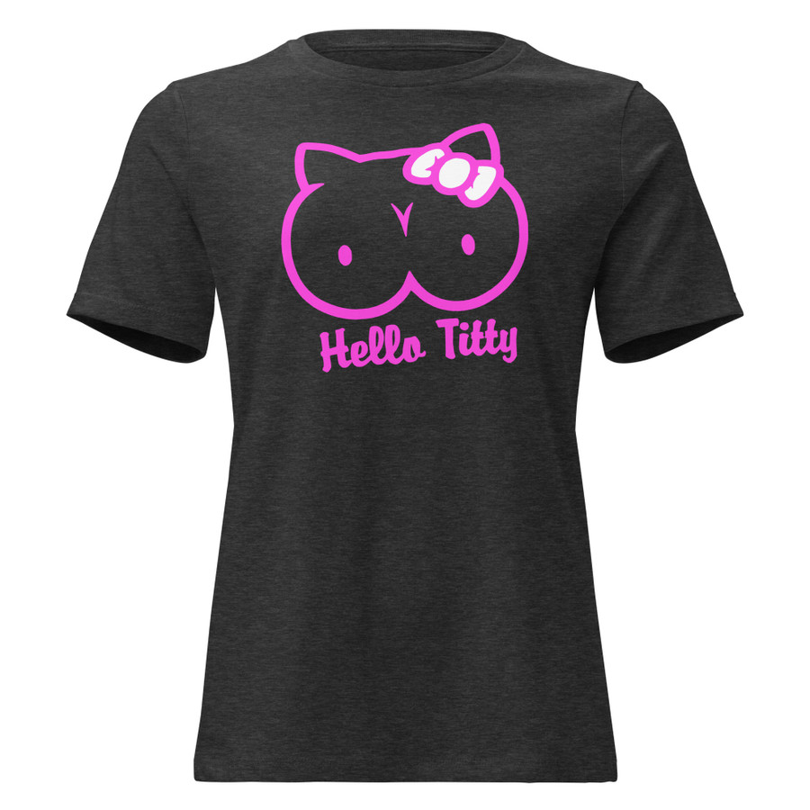 Women's Hello Titty - Shirt (Pink Print)