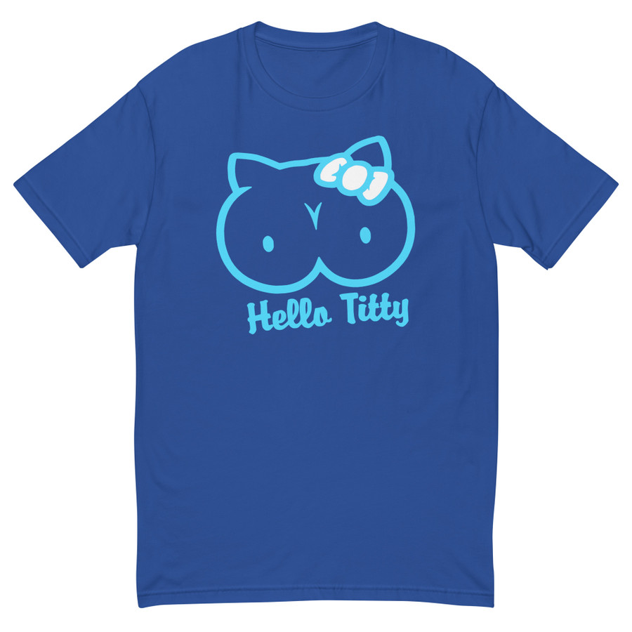 Men's Hello Titty - Shirt (Blue Print)