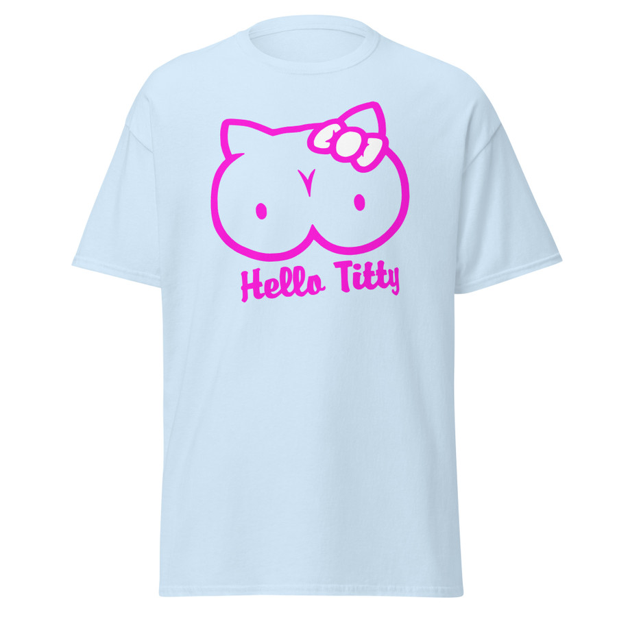 Unisex Hello Titty - Shirt (Pink Print)