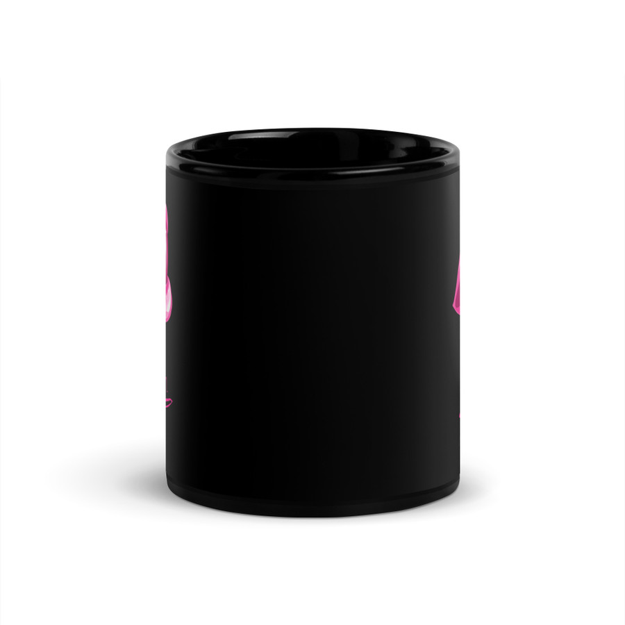 Boss Bitch (Pink Lips) - Black Glossy Mug