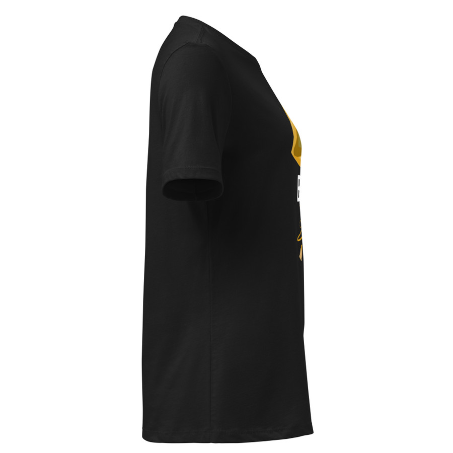 Women's Boss Bitch (Gold Lips) - Black Shirt