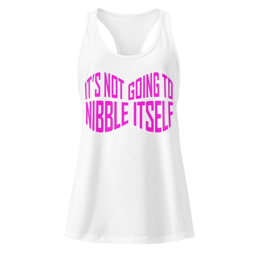 Women’s It'S Not Going To Nibble Itself - Tank Top (Pink Print)