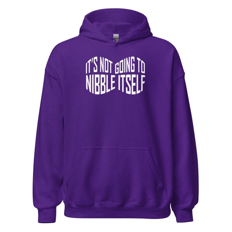 Unisex It'S Not Going To Nibble Itself - Hoodie (White Print)