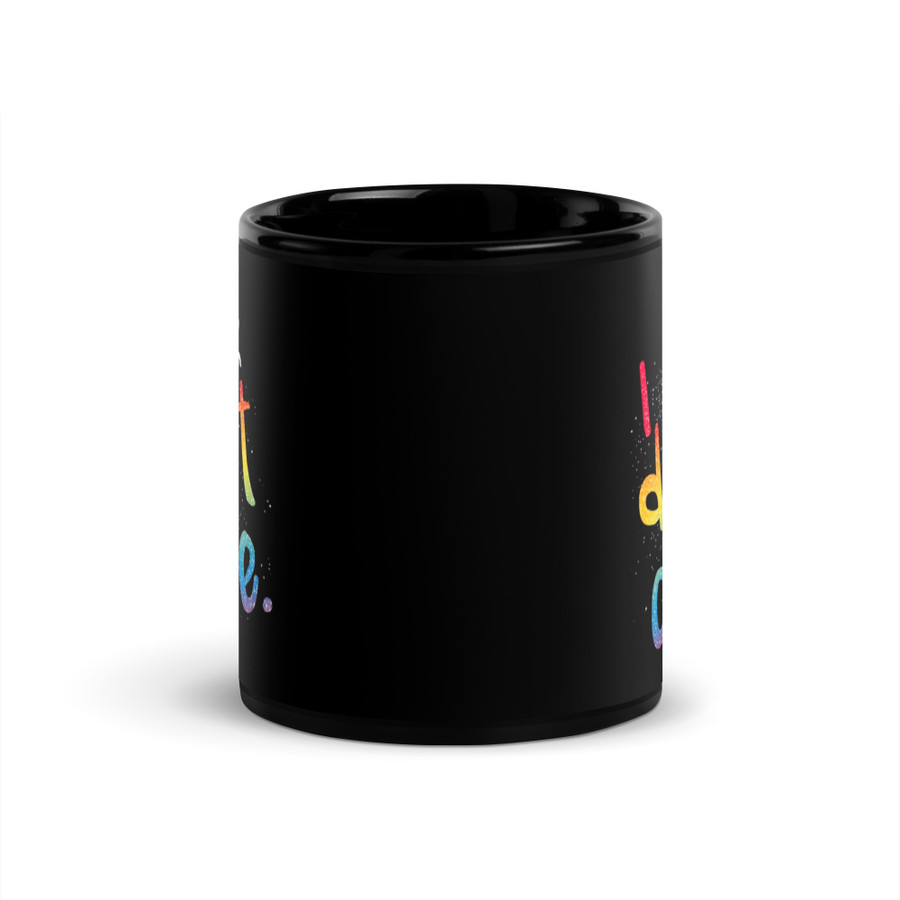 I Don'T Care (Unicorn) - Black Glossy Mug