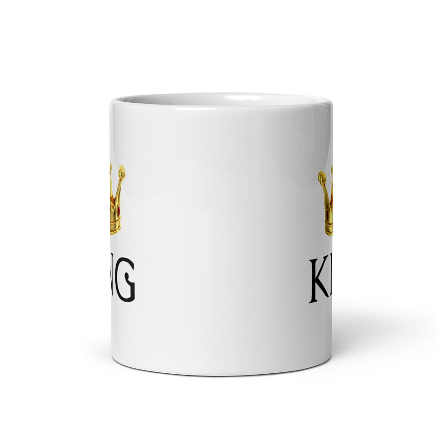 King - White Glossy Mug