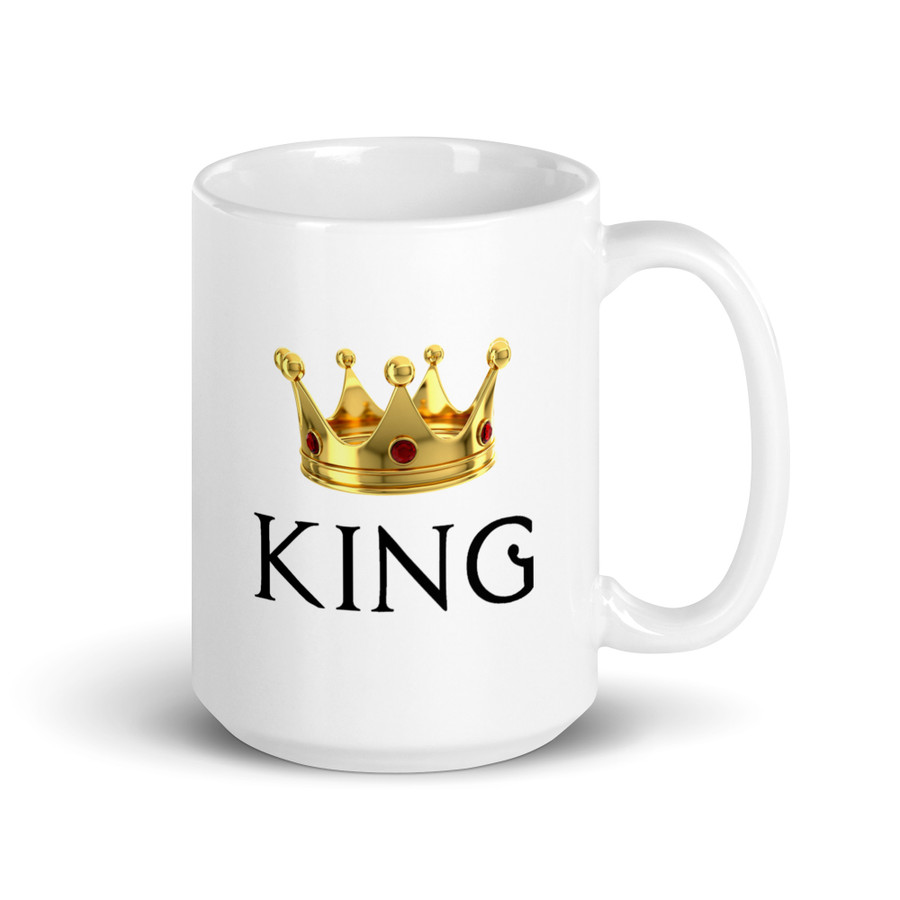 King - White Glossy Mug