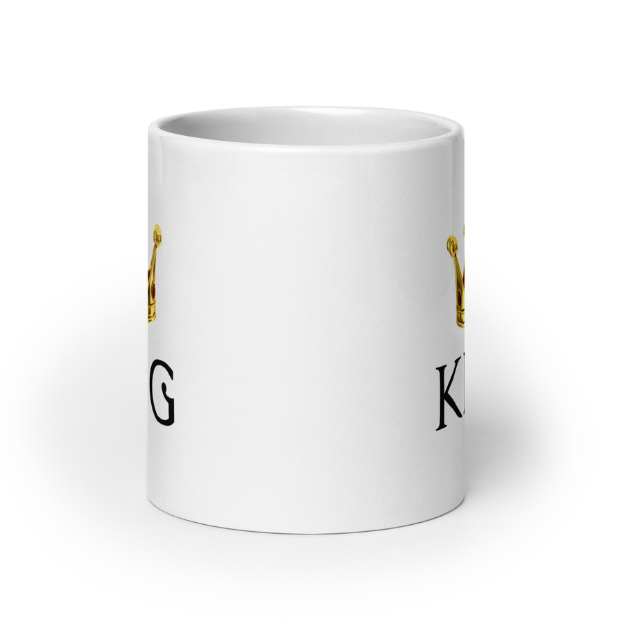 King - White Glossy Mug