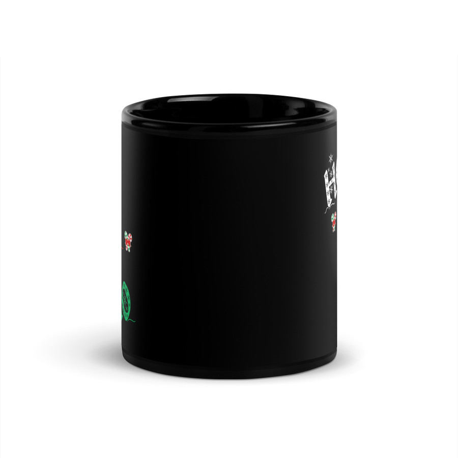 Ho! Ho! Ho! - Black Glossy Mug