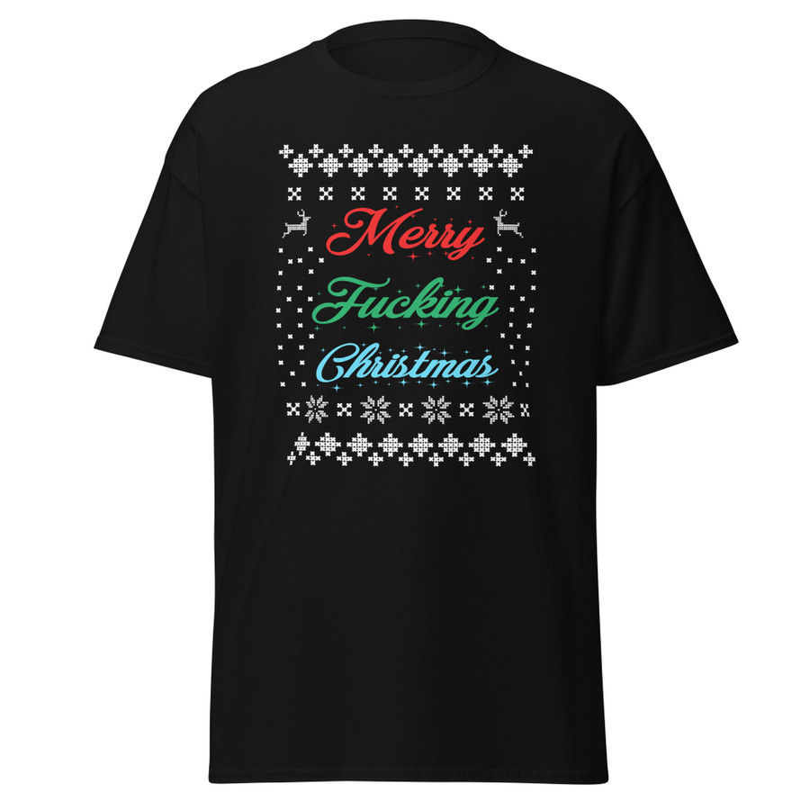 Unisex Merry Fucking Christmas - Black Shirt